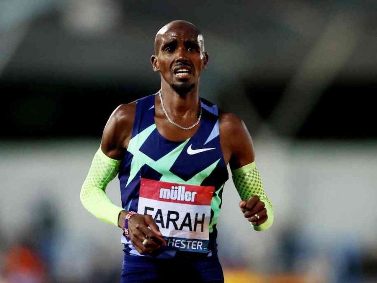 Mo Farah mengungkapkan kisah kelam hidupnya di BBC Dokumentari. Photo :Action Images via Reuters/Molly Darlington