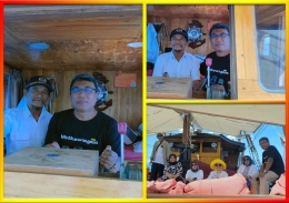 Bersama Kapten Kapal Pinisi Berlayar Mengarungi Laut Antar Pulau Di NTT | Dok. Pribadi