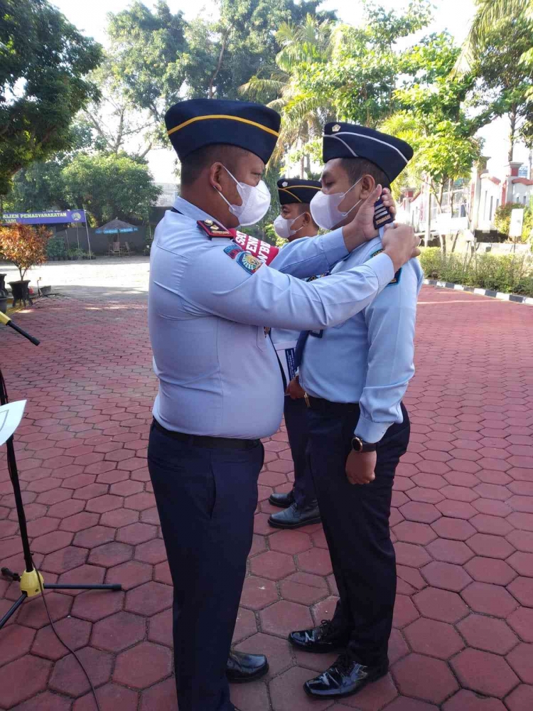 Bayu Kurniawan, Staf Bimbingan Klien Dewasa memperoleh kenaikan pangkat II/C (Dok: Humas Bapas Wonosari)