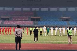 Laga Semifinal Piala AFF U-19 2022 antara Laos Vs Thailand (Foto: Dok. AFF/via KOMPAS.COM)
