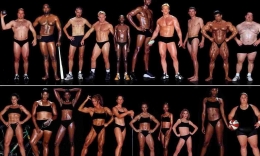 Keragaman bentuk tubuh atlet Olimpiade. (Foto: Dailymail.co.uk)