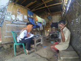 Inspeksi TB di salah satu wilayah kampung Puskesmas Pinogu (dokpri)