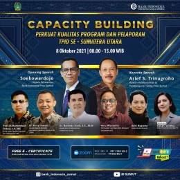 Menjadi salah satu narasumber dalam acara Capacity Building TPID se-Sumatera Utara | Sumber foto: Bank Indonesia Sumatera Utara