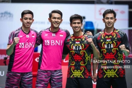 All Indonesia Semi Final pada sektor Ganda Putra  (Foto : BadminTalk)