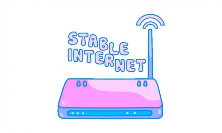 Manfaat Internet yang Stabil. Pict: olahan Canva