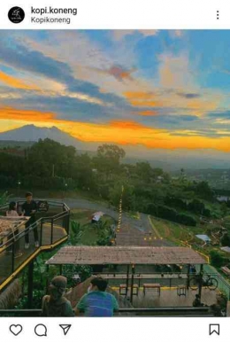 View sunset di Kopi Koneng (instagram/kopi.koneng).