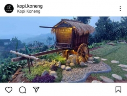 Salah satu spot foto di Kopi Koneng (instagram/kopi.koneng).