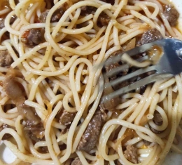 Menu anti maenstream saat Iduladha: Spaghetti daging sapi | Dok Pribadi