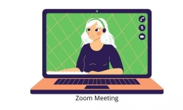 Zoom Meeting untuk Upgrade Skill. Pict: olahan canva