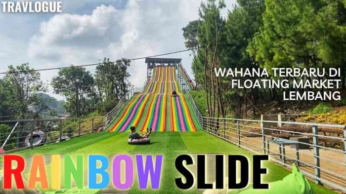 Rainbow Slide di Floating Market Lembang (dokpri)
