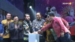 Pembukaan Pekan Raya Jakarta 2022 oleh Gubernur D.K.I. Jakarta Anies Baswedan bersama Menteri BUMN Erick Thohir | Smber Gambar: JIExpo TV