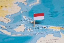 Ilustrasi peta Indonesia. Inilah sederet kota terkecil yang ada di Indonesia.(Shutterstock/Hyotographics via KOMPAS.com) 