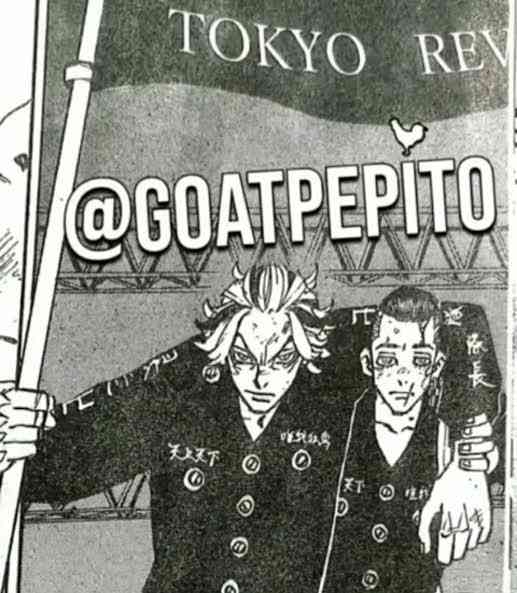 Hakkai dan Taiju dalam seri manga Tokyo Revengers chapter 262. (sumber: Twitter/@goatpepito)