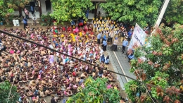 Hari Pertama masuk sekolah SDN 1 Nagrikidul Purwakarta. (Dokpri)