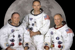 Neil Amstrong, Michael Collins, dan Edwin Aldrin (foto: NASA/Reuters)