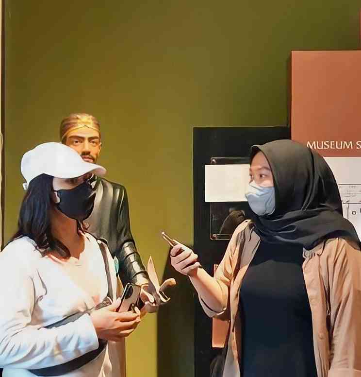 Wanwancara salah satu pengunjung di Museum Sejarah Jakarta (Dokpri)