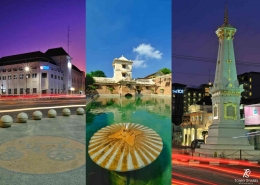 Tiga objek wisata terkenal di Yogyakarta. Sumber: dokumentasi pribadi