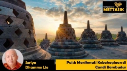 Puisi: Menikmati Kebahagiaan di Candi Borobudur (gambar: okezone.com, diolah pribadi)