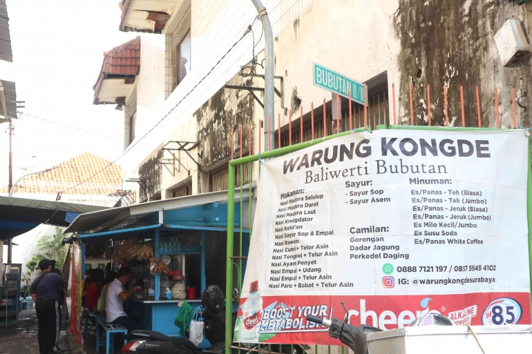 Lokasi warung terletak di dalam Gang Jalan Bubutan, Surabaya. Dokpri