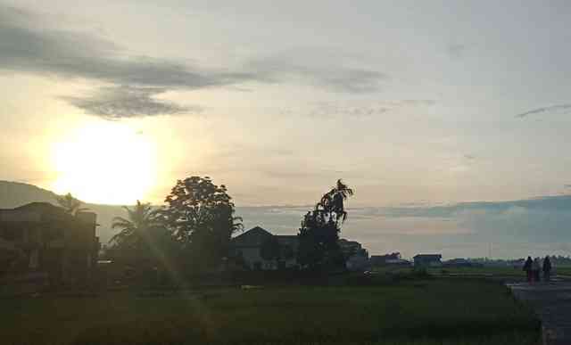 Dokpri. suasana pagi di Kerinci 