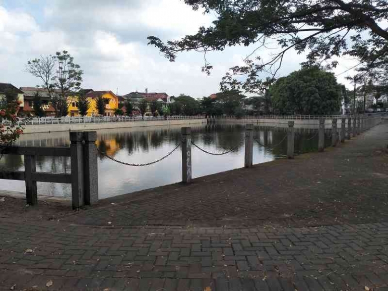 RTHP Embung Langensari di Kec.Gondokusuman, yang dijadikan daerah konservasi air di wilayah Kota Yogyakarta-dokpri Luna Septalisa