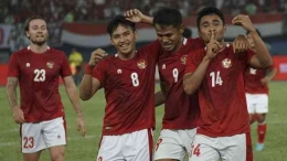 Skuad Timnas Garuda Senior di kualifikasi Piala Asia 2023 (Foto PSSI). 