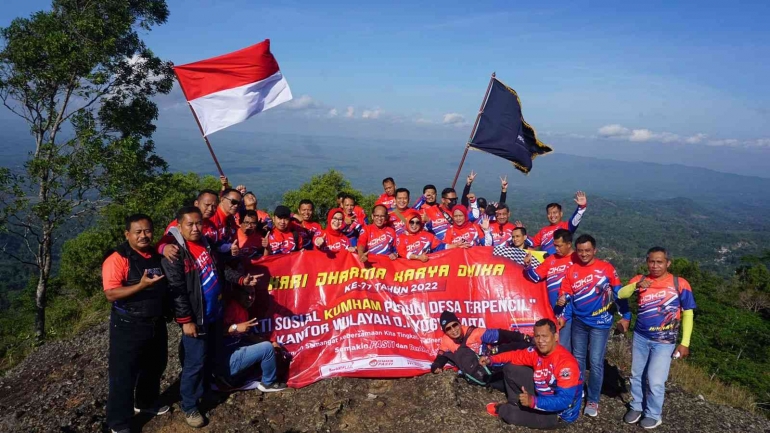 Kemenkumham DIY Sebarkan Kebaikan dengan Baksos-Touring Kumham Peduli (Foto: Humas Kanwil Kemenkumham DIY)