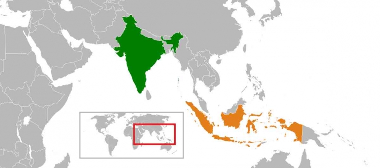 Peta Indonesia-India (Sumber: Wikipedia)