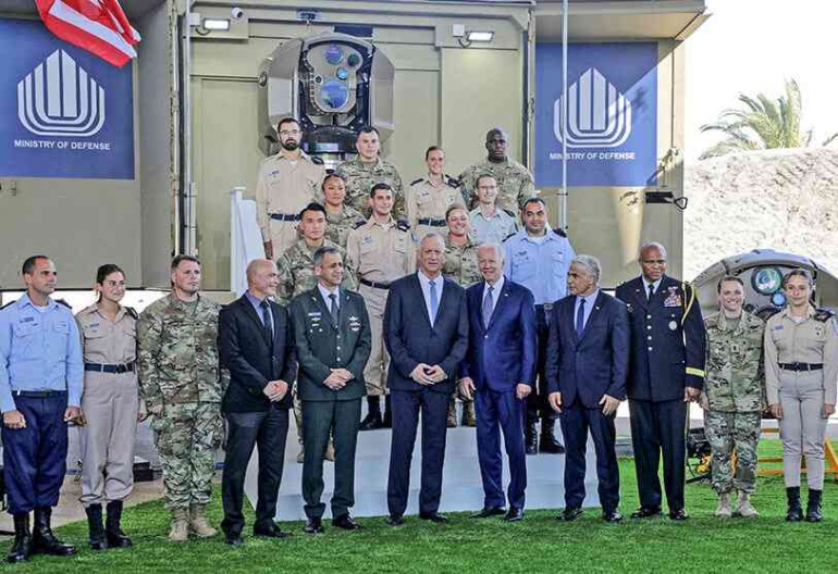 Biden berupaya memperkuat hubungan antara AS dan Israel, sekutu utamanya di kawasan itu (Kredit Foto: AFP/GIL COHEN).