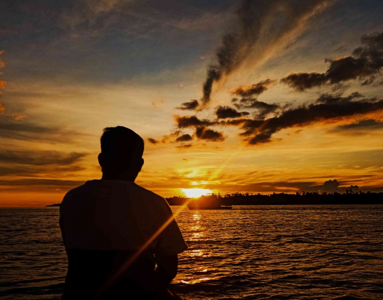 Sunset di Tanah Asmat, Papua/ dokpri