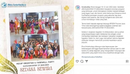 Claresta Dona Mengikuti Orientasi dan Farewall Party Asia Kakehashi Project dan AFS STEM Global Internasional Chapter Surabaya 2022-23 (dok. pribadi)