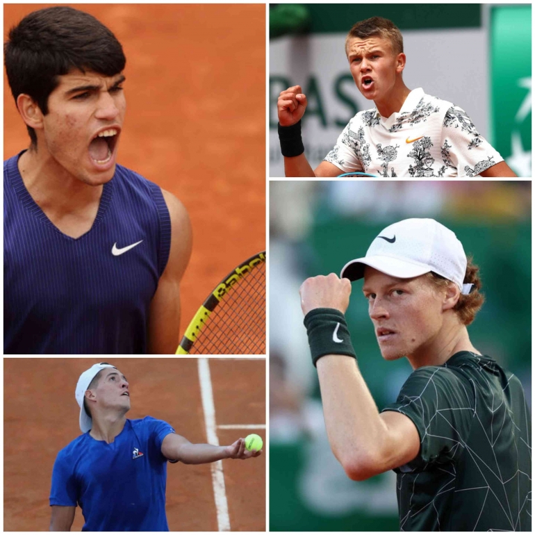C. Alcaraz G (spanyol), H. Rune (denmark), J. Sinner (italia) dan S. Baez (argentina) akan berebut gelar Kroasia Terbuka. Sumber : tennisnet.com