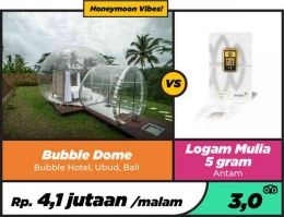 Gambar 5: Bubble Dome Bubble Hotel Ubud (Sumber: Rutenesia.com)