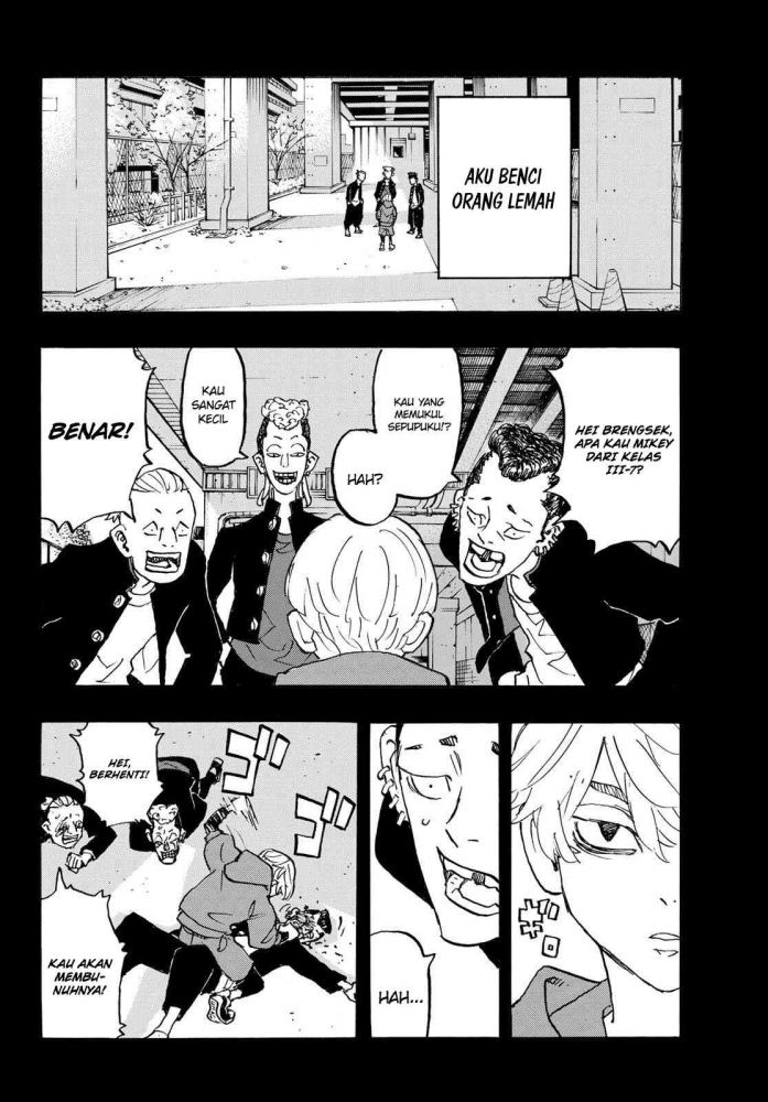 Serial manga Tokyo Revengers chapter 263 Bahasa Indonesia panel 4. (sumber: Dok. Kiryuu.id/Tokyo Revengers)