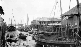 Pelabuhan Bagansiapiapi masa Hindia Belanda | sumber foto: Tropenmuseum, part of the National Museum of World Cultures