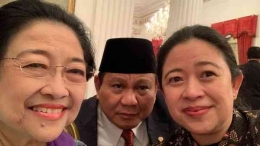 Megawati,Prabowo, dan Puan : dok instagram Puan Maharani