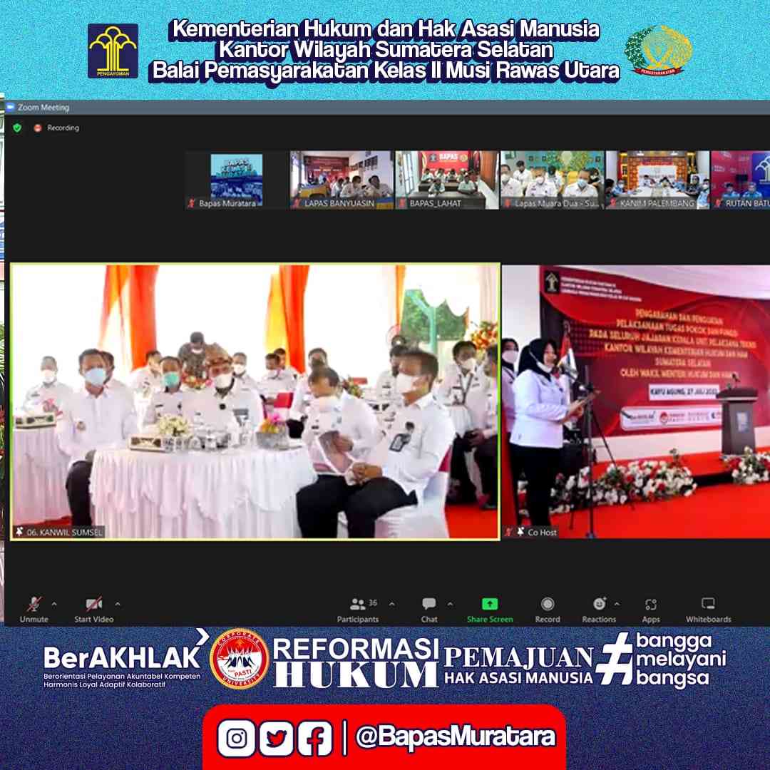 Bapas Kelas II Muratara Kemenkumham Sumsel Ikuti Giat Pengarahan ...