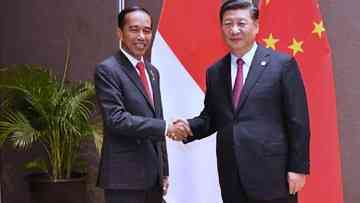 Pertemuan presiden Jokowi dengan Presiden China Xi Jinping, sumber : cnbcindonsia.com 
