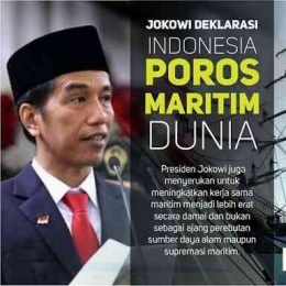 Bapak Jokowi Dalam Mendeklarasikan Indonesia Sebagai Poros Maritim Dunia (Sumber Indovoices) 