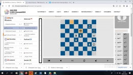 Indonesia vs Makedonia Utara. Dok: pribadi/tangkapan layar chessolympiad.fide.com
