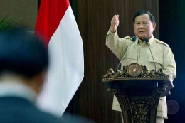 Prabowo Subianto, Menteri Pertahanan dan Ketum Partai Gerindra. Sumber: Kompas