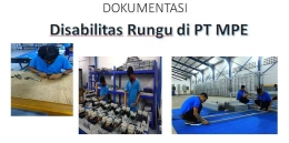 Pekerja Disabilitas Bekerja di Perusahaan di Medan.sumber. dokpri