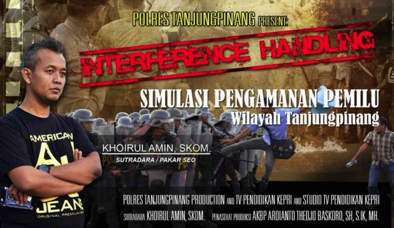 Foto : Desain Cover Film Pendek Simulasi Pengamanan Pemilu Tanjungpinang/dokpri