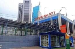 Stasiun BNI City terhubung dengan Stasiun Sudirman di Dukuh Atas (foto by widikurniawan)
