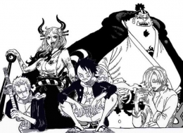 Luffy dan nakama Topi Jerami, One Piece 1056 Bahasa Indonesia. (sumber: Sportskeeda/Anime)