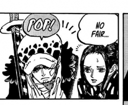 Law dan Robin, One Piece 1056 Bahasa Indonesia. (sumber: Sportskeeda/Anime)