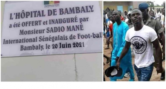 Sadio Mane pernah membangun sebuah rumah sakit di Bambali, kampung halamannya di Senegal. Sumber: www.ghgossip.com
