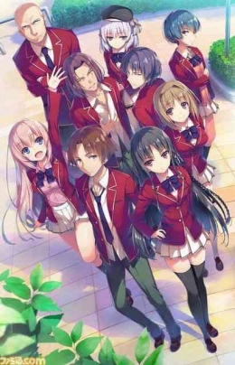 Ayanokouji dan beberapa karakter anime Classroom of the Elite. (Sumber: Pinterest/Imanuel S.B)