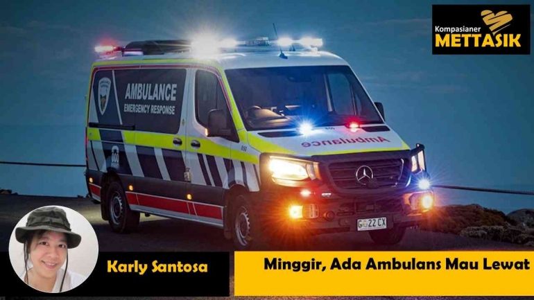 Minggir, Ada Ambulans Mau Lewat (gambar: abc.net.au, diolah pribadi)