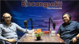 Pengamat Terorisme, Dani Teguh Wibowo (kiri) dalam Podcast Bincang Seru FH UWP. Sumber : Dok-pri.